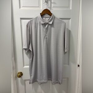 Johnnie O Men’s Performance Golf Polo Size XL Judd/Seal Gray Moisture Wicking